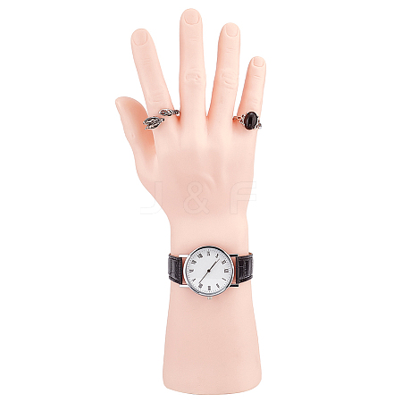 PVC Male Mannequin Right Hand Jewelry Bracelet Watch Ring Display Stands ODIS-WH0329-23C-1