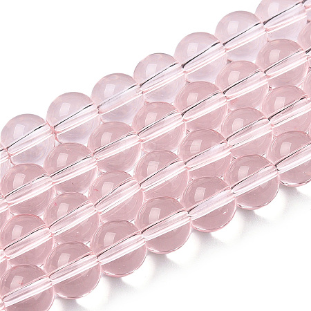 Transparent Glass Beads Strands GLAA-T032-T8mm-10-1