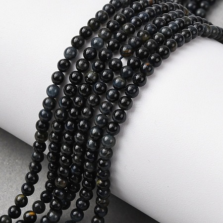 Natural Blue Tiger Eye Beads Strands G-Z116-A08-3mm-1