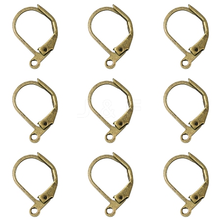 100Pcs Brass Leverback Earring Findings KK-YW0003-37AB-1