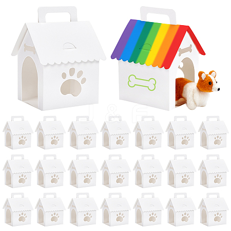 Paper Gift Packaging Boxes with Handles and Window CON-WH0095-186-1