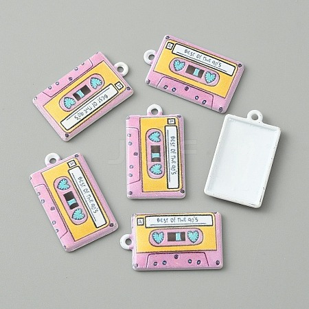 Baking Paint Alloy Pendants LS-FIND-WH0152-228D-1