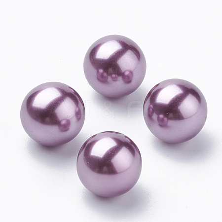 Eco-Friendly Plastic Imitation Pearl Beads MACR-S277-8mm-C26-1