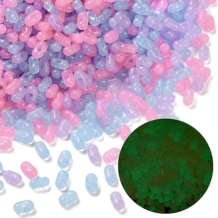 Luminous Transparent Acrylic Beads LACR-D009-01H-1