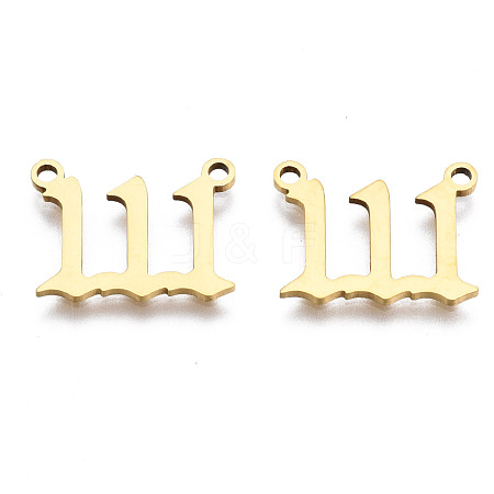 201 Stainless Steel Pendant Links STAS-S110-115G-01-1