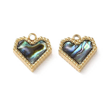 Natural Paua Shell Pendants STAS-G397-05G-02-1
