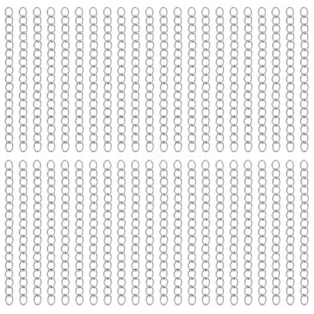 240Pcs 304 Stainless Steel Chain Extender STAS-ME0003-79-1