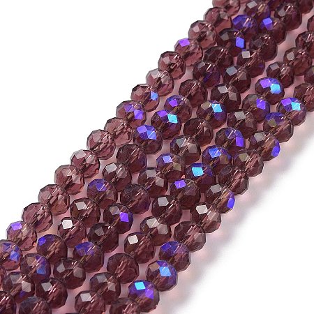Electroplate Glass Beads Strands LS-EGLA-A034-T2mm-L14-1