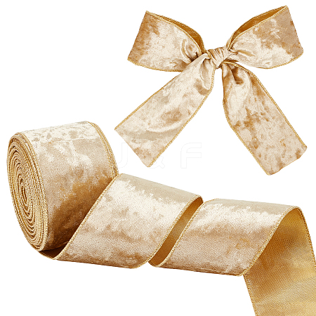 Single Face Velvet Wired Ribbon OCOR-WH0078-222B-02-1