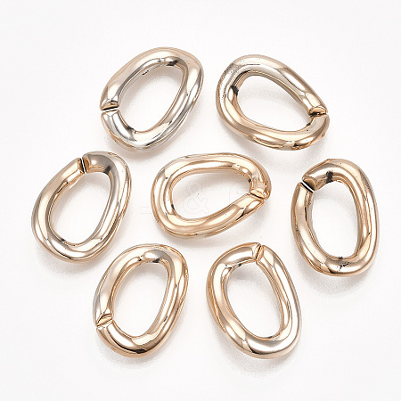 UV Plating ABS Plastic Linking Rings LS-X-CCB-S162-02RG-1