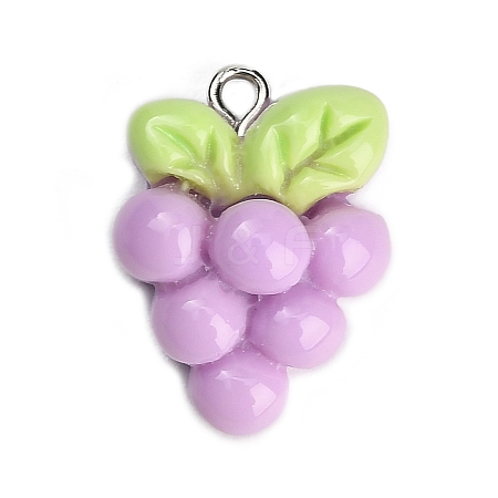 Resin with Alloy Pendants RE-CBA08CD-09C-1