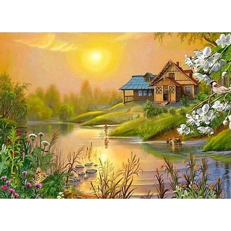 DIY Scenery Diamond Painting Kit PW-WGFD1CC-01-1