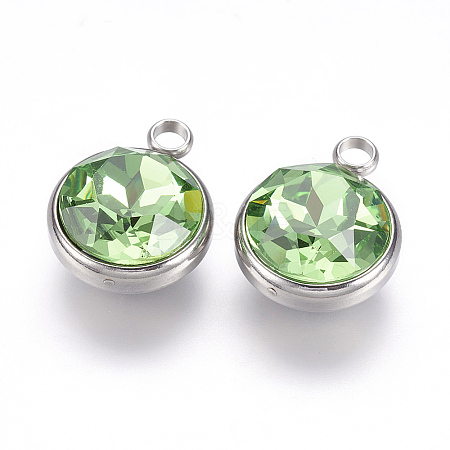 Glass Rhinestone Charms X-STAS-G082-15-1