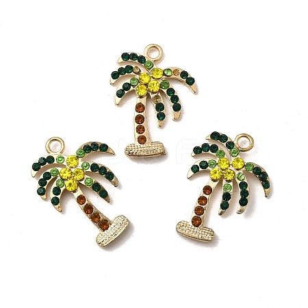 Alloy Rhinestone Pendants LS-FIND-I051-03G-1