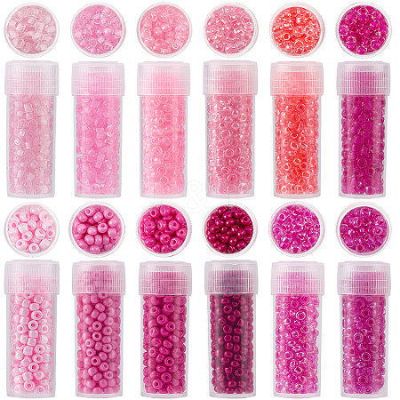 120G 12 Colors Glass Seed Beads SEED-SC0001-59B-02-1