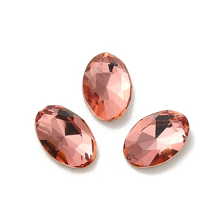 Glass Rhinestone Cabochons RGLA-P037-08B-D262-1