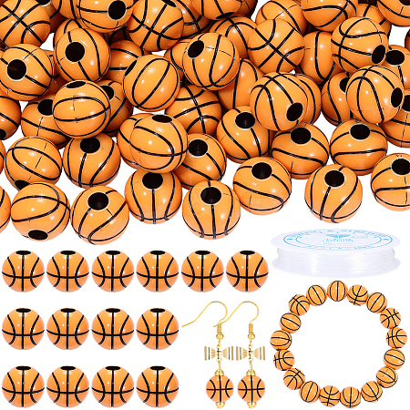 200Pcs Acrylic Beads OACR-PA0001-66C-1