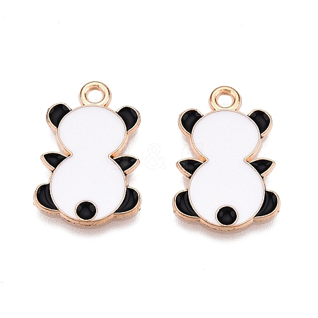 Panda Theme Alloy Enamel Pendants ENAM-T020-34H-1