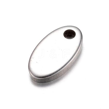 Tarnish Resistant 201 Stainless Steel Stamping Blank Tag Charms STAS-D429-46-1