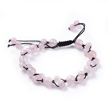 Adjustable Nylon Cord Braided Bead Bracelets BJEW-JB04520-01-1