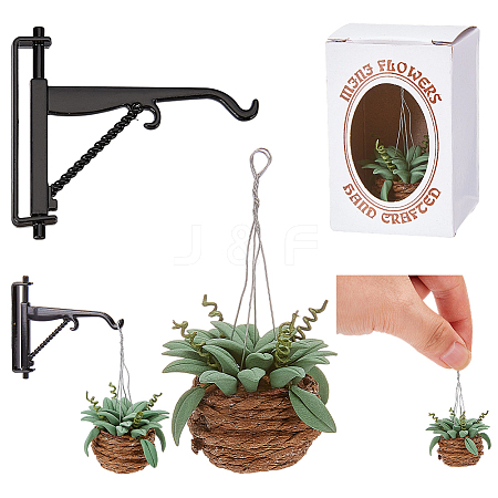 2Pcs Polymer Clay Plants AJEW-AR0004-94-1