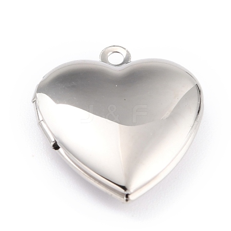 Non-Tarnish 316 Stainless Steel Locket Pendants STAS-L258-004C-P-1