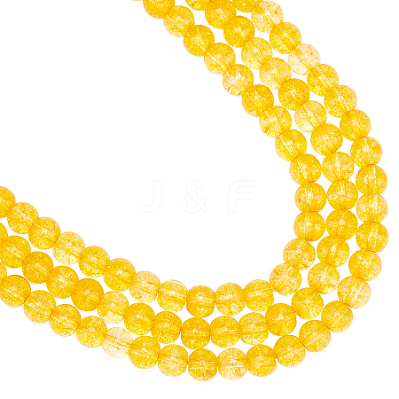  3 Strands Synthetic Citrine Beads Strands G-NB0003-24-1