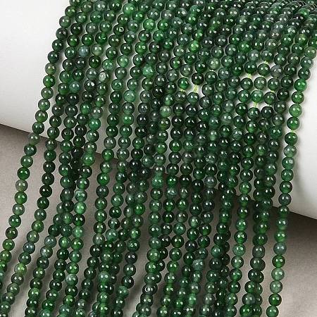 Natural Jadeite Beads Strands G-B175-B01-2mm-1