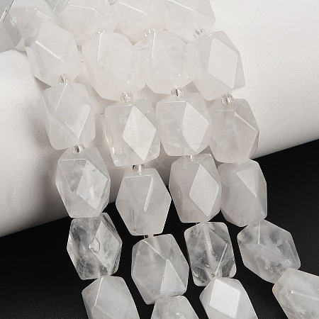 Natural Quartz Crystal Beads Strands G-Q608-11O-1