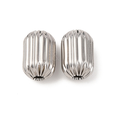 Textured 304 Stainless Steel Beads STAS-I358-11P-06-1