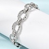 304 Stainless Steel Link Chain Bracelets for Women Men BJEW-L720-02P-1