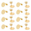 Unicraftale 40Pcs Ion Plating(IP) 304 Stainless Steel Stud Earring Findings STAS-UN0042-98-1