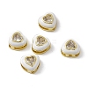 Rack Plating Brass Cubic Zirconia Beads KK-C007-16G-01-2