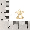 Christmas Theme Brass Micro Pave Cubic Zirconia Charms  KK-P278-02B-G-3