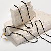 Natural Black Spinel Faceted Rondelle and Freshwater Pearl Beaded Necklaces AF5401-1