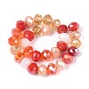 Electroplate Glass Beads Strands EGLA-N022-02A-A01-2