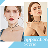 Alloy Ring Link Black Faux Suede Choker Necklaces NJEW-WH20002-11E-5