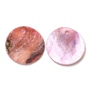 Spray Painted Natural Akoya Shell Pendants SHEL-F007-15B-14-2