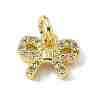 Brass Micro Pave Clear Cubic Zirconia Butterfly Charms ZIRC-F132-86G-1