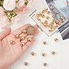 Beebeecraft 40Pcs Rack Plating Brass Beads KK-BBC0011-15C-3