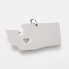 Tarnish Resistant 201 Stainless Steel Pendants STAS-T038-56-1