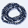 Electroplate Glass Beads Strands EGLA-A034-P4mm-A18-2