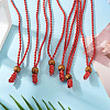 Adjustable Waxed Polyester Cord Necklace Making NJEW-TAC0029-5