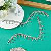 2Pcs Alloy Rhinestone Shoe Decoration Chain AJEW-CP0006-46-3