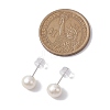 Natural Pearl Ear Studs EJEW-P286-06P-3