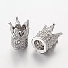 Brass Micro Pave Cubic Zirconia Beads LS-ZIRC-L037-72P-FF-1