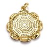 Brass Enamel Pendants KK-B029-10G-B-2