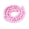 Anti-Tarnish Electroplate Glass Beads Strands EGLA-ZX010-6mm-02-4