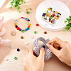 80Pcs 4-Hole Porcelain Buttons PORC-PJ0001-03-6