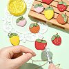10Pcs 5 Styles Fruit Series Microfiber Leather Pendants FIND-CJ0005-21-5